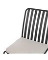SILLA ANTRACITA ACERO EXTERIOR 52 X 57 X 87 CM