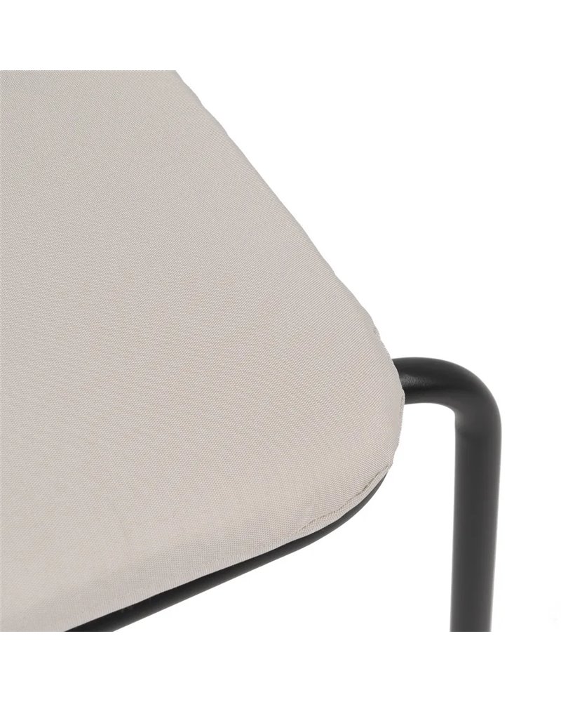 SILLA ANTRACITA ACERO EXTERIOR 52 X 57 X 87 CM