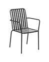 SILLA ANTRACITA ACERO EXTERIOR 56 X 57 X 87 CM