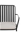 SILLA ANTRACITA ACERO EXTERIOR 56 X 57 X 87 CM