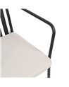 SILLA ANTRACITA ACERO EXTERIOR 56 X 57 X 87 CM