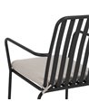 SILLA ANTRACITA ACERO EXTERIOR 56 X 57 X 87 CM