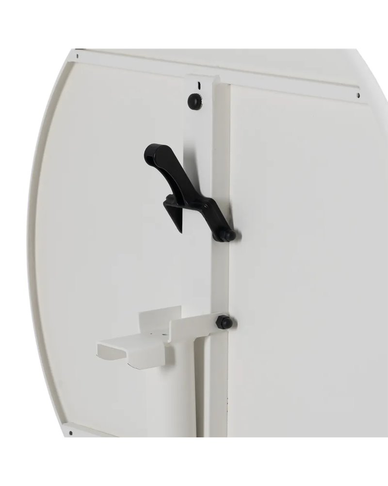 MESA AUXILIAR PLEGABLE BLANCO ACERO 70 X 70 X 72 CM