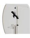 MESA AUXILIAR PLEGABLE BLANCO ACERO 70 X 70 X 72 CM