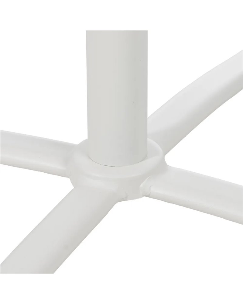 MESA AUXILIAR PLEGABLE BLANCO ACERO 70 X 70 X 72 CM