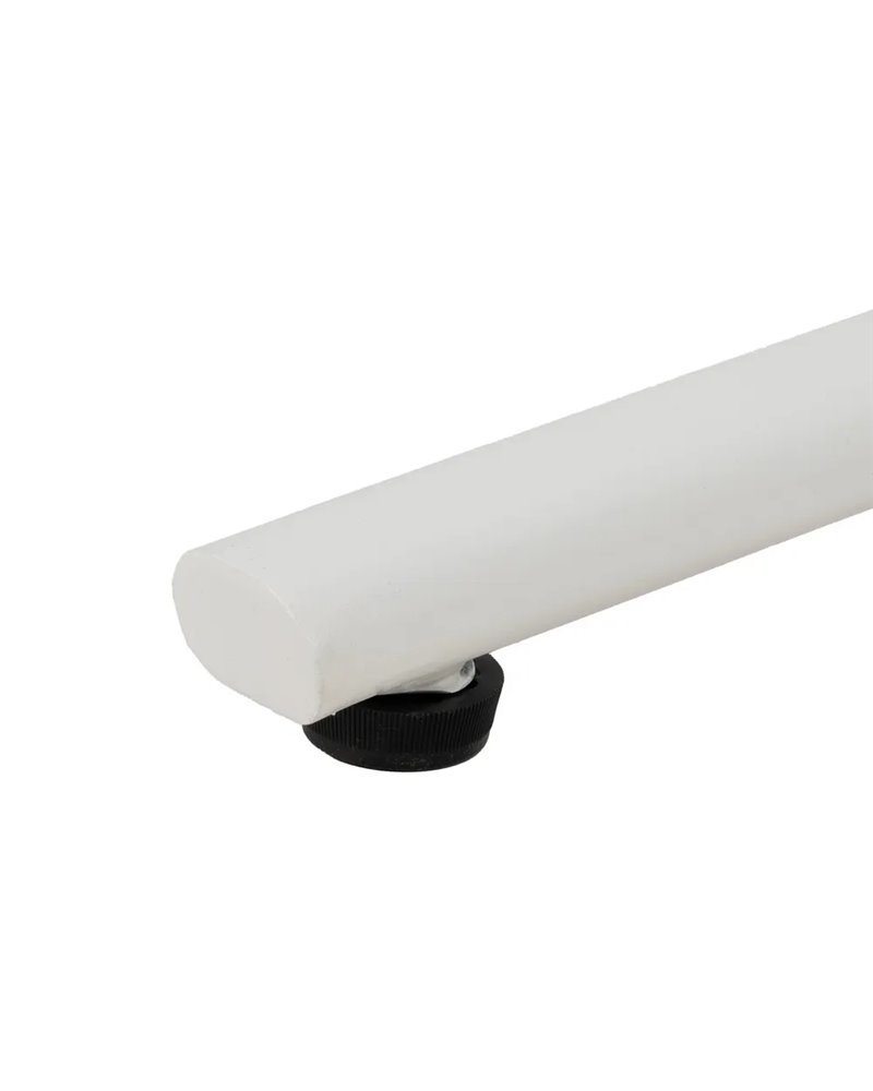 MESA AUXILIAR PLEGABLE BLANCO ACERO 70 X 70 X 72 CM
