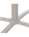 MESA AUXILIAR PLEGABLE TAUPE ACERO 70 X 70 X 72 CM