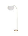 LÁMPARA SUELO BLANCO-ORO PLUMAS 68 X 40 X 175 CM