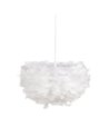 LÁMPARA TECHO BLANCO-ORO PLUMAS 40 X 40 X 25 CM