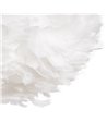 LÁMPARA TECHO BLANCO-ORO PLUMAS 40 X 40 X 25 CM