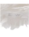 LÁMPARA TECHO BLANCO-ORO PLUMAS 40 X 40 X 25 CM