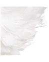 LÁMPARA TECHO BLANCO-ORO PLUMAS 40 X 40 X 25 CM