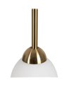 LÁMPARA TECHO BLANCO-ORO CRISTAL-METAL 14 X 14 X 36 CM