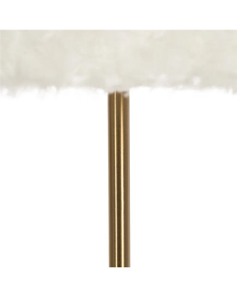 LÁMPARA SUELO BLANCO-ORO TEJIDO-METAL 40 X 40 X 146 CM
