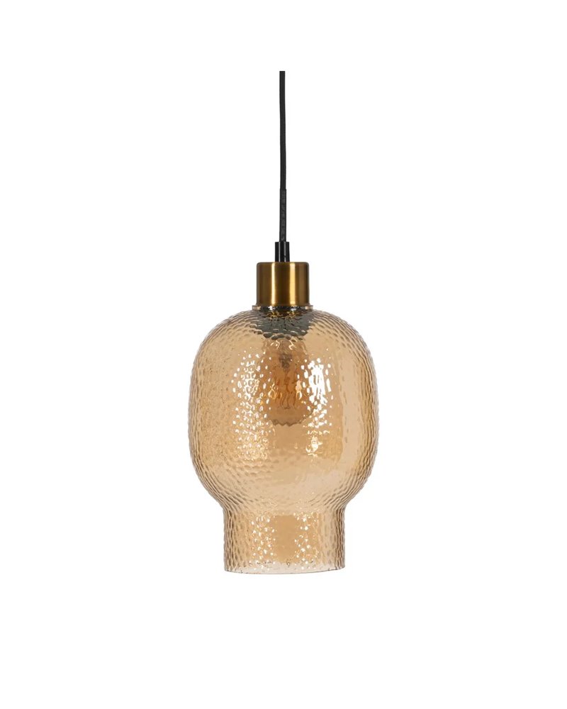 LÁMPARA TECHO CARAMELO METAL-CRISTAL 16 X 16 X 21,50 CM