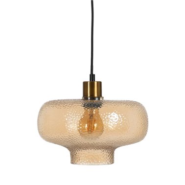 LÁMPARA TECHO CARAMELO METAL-CRISTAL 26 X 26 X 15 CM