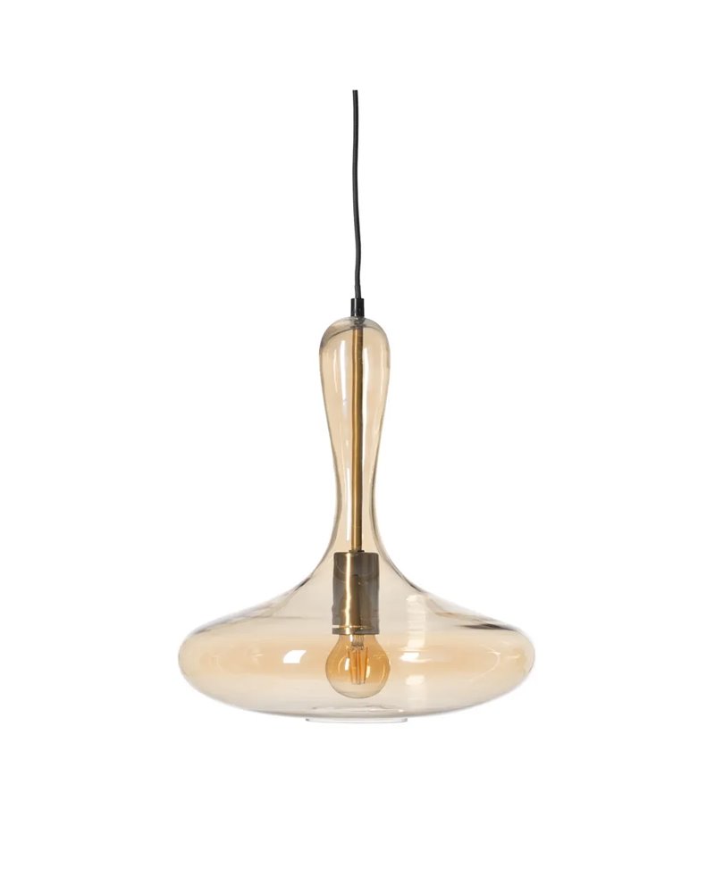 LÁMPARA TECHO CARAMELO METAL-CRISTAL 33 X 33 X 39,50 CM