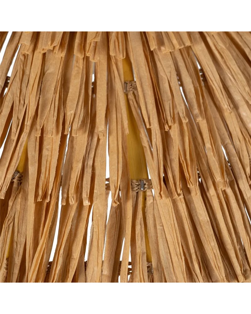 LÁMPARA TECHO FIBRA NATURAL ILUMINACIÓN 54 X 54 X 18 CM