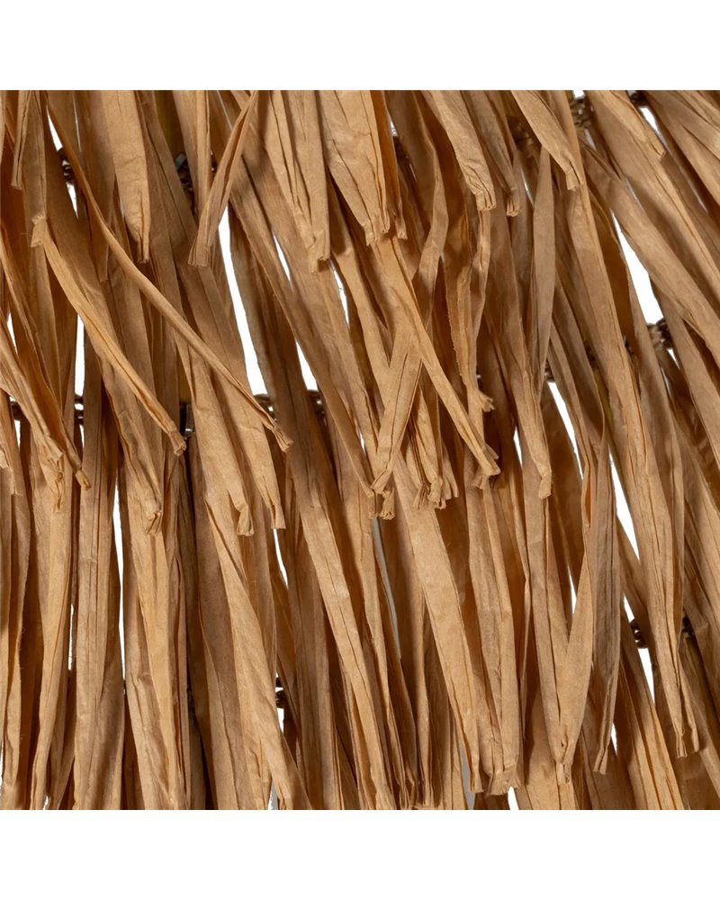LÁMPARA TECHO FIBRA NATURAL ILUMINACIÓN 67 X 67 X 22 CM