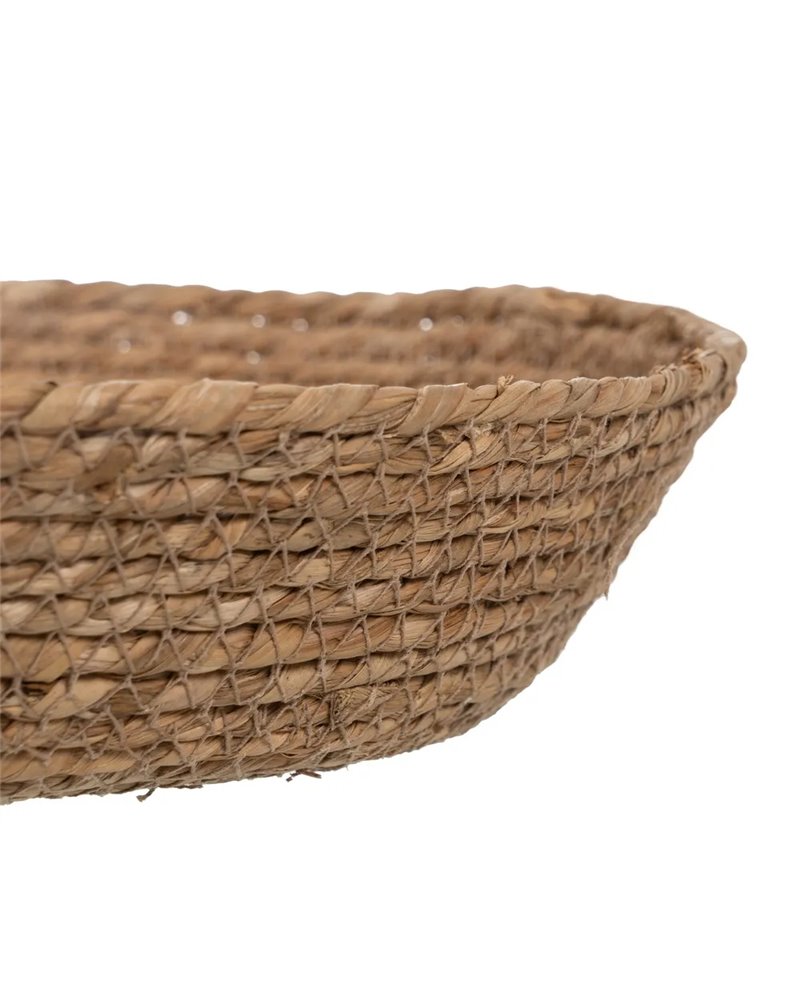 S/2 CENTRO MESA FIBRA NATURAL DECORACIÓN 31 X 31 X 7 CM