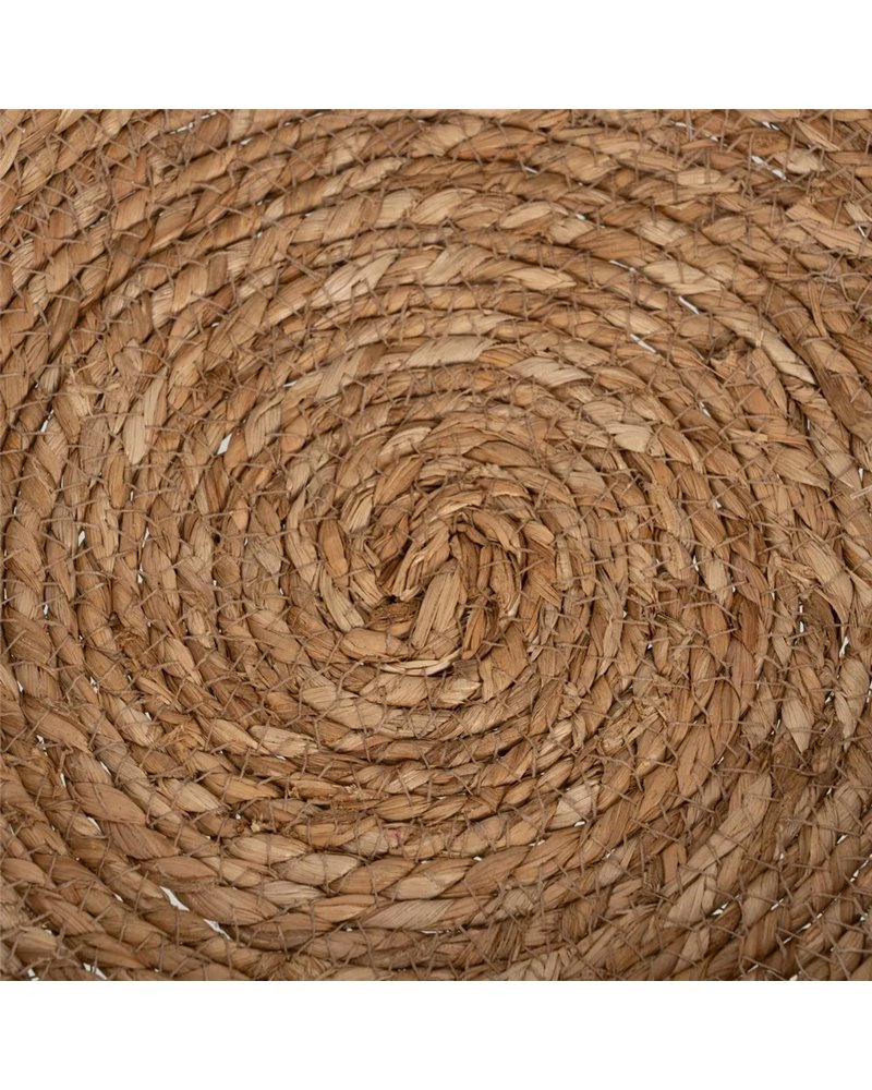 S/2 CENTRO MESA FIBRA NATURAL DECORACIÓN 31 X 31 X 7 CM