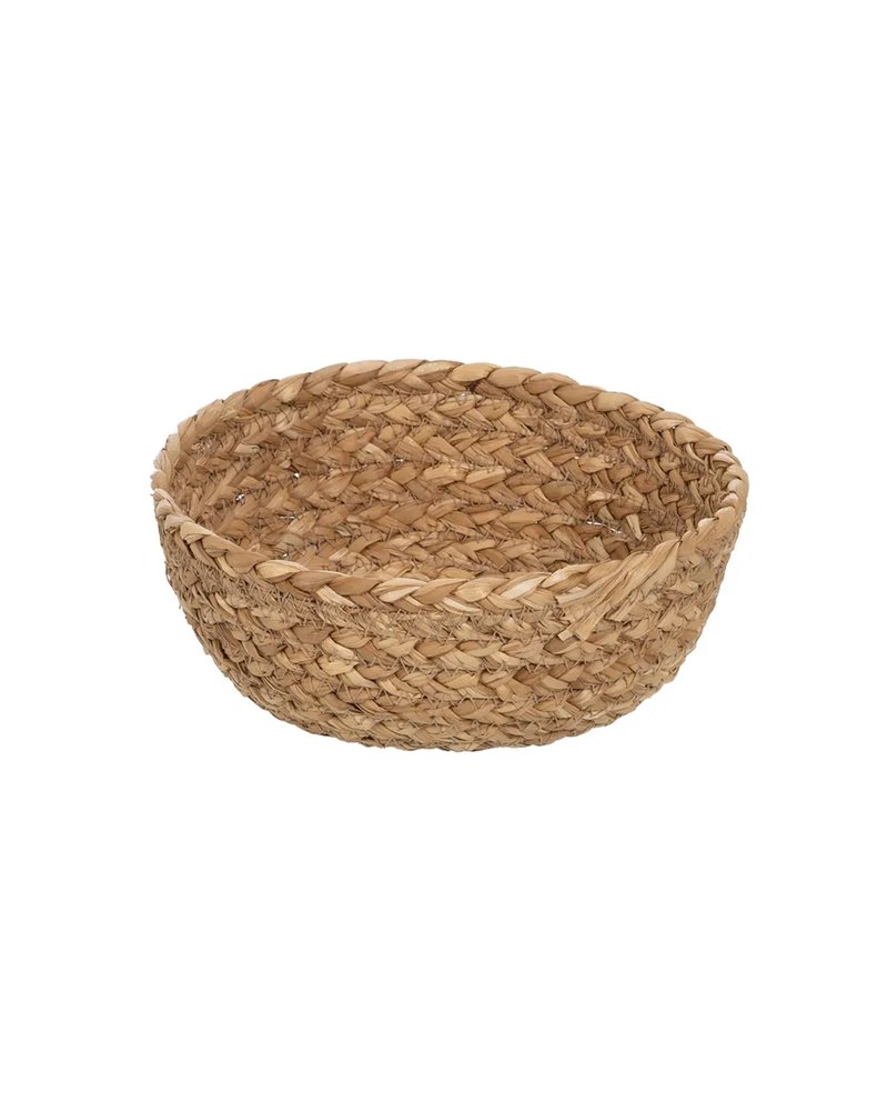 S/3 CESTA FIBRA NATURAL DECORACIÓN 34 X 34 X 11 CM