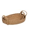 S/2 CESTA FIBRA NATURAL DECORACIÓN 48 X 32 X 18 CM