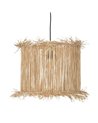 LÁMPARA TECHO FIBRA NATURAL ILUMINACIÓN 40 X 40 X 32 CM