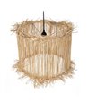 LÁMPARA TECHO FIBRA NATURAL ILUMINACIÓN 40 X 40 X 32 CM