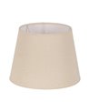 PANTALLA BEIGE TEJIDO ILUMINACIÓN 30 X 30 X 22 CM