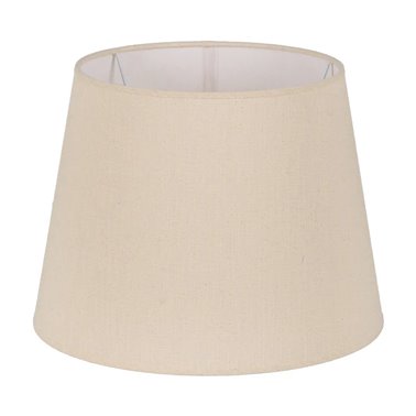 PANTALLA BEIGE TEJIDO ILUMINACIÓN 40 X 40 X 30 CM