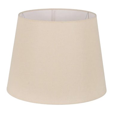 PANTALLA BEIGE TEJIDO ILUMINACIÓN 50 X 50 X 38 CM