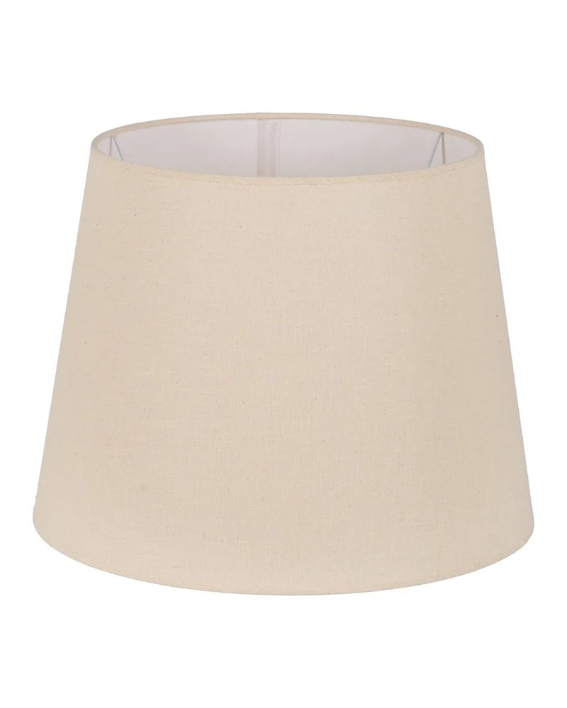 PANTALLA BEIGE TEJIDO ILUMINACIÓN 50 X 50 X 38 CM