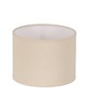 PANTALLA BEIGE TEJIDO ILUMINACIÓN 20 X 20 X 15 CM