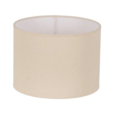 PANTALLA BEIGE TEJIDO ILUMINACIÓN 30 X 30 X 22 CM