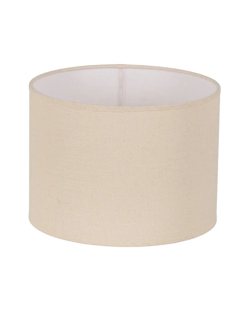 PANTALLA BEIGE TEJIDO ILUMINACIÓN 30 X 30 X 22 CM