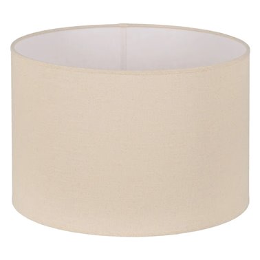 PANTALLA BEIGE TEJIDO ILUMINACIÓN 45 X 45 X 30 CM