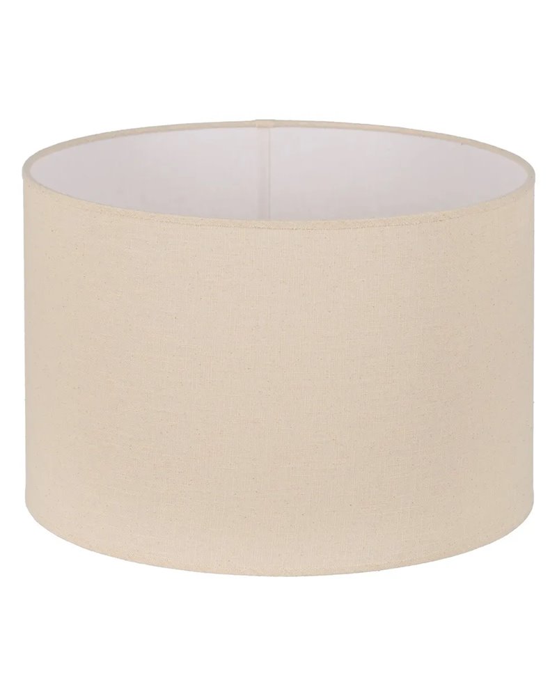 PANTALLA BEIGE TEJIDO ILUMINACIÓN 45 X 45 X 30 CM