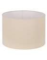 PANTALLA BEIGE TEJIDO ILUMINACIÓN 45 X 45 X 30 CM