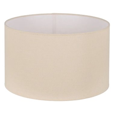 PANTALLA BEIGE TEJIDO ILUMINACIÓN 50 X 50 X 30 CM