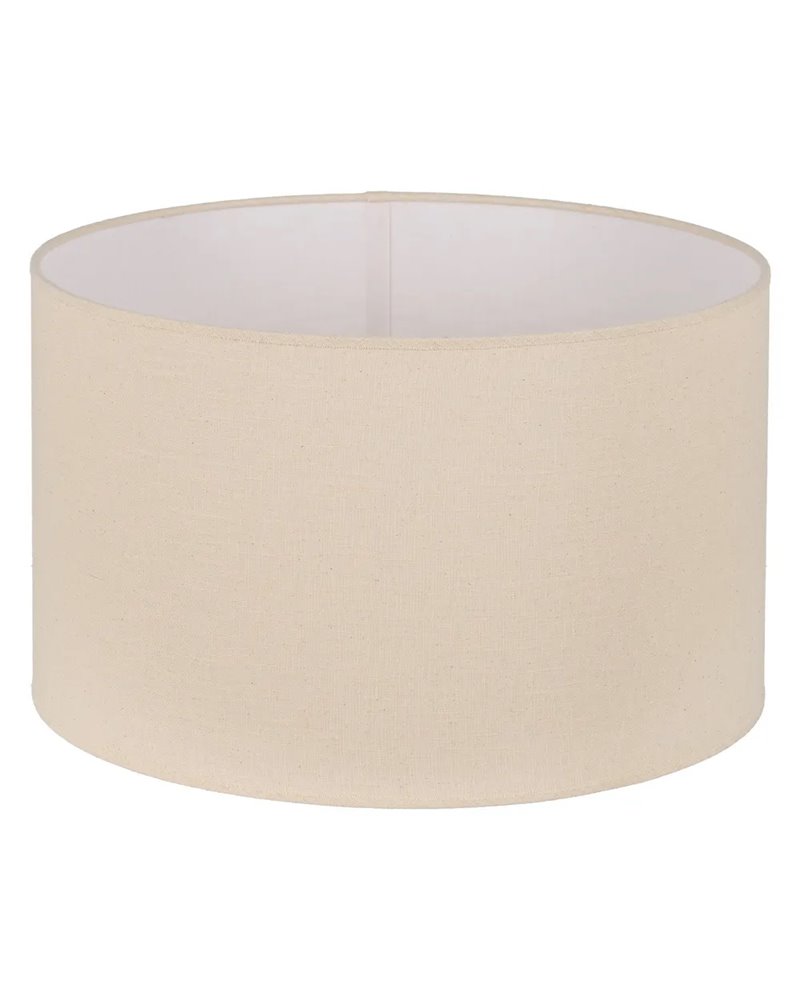 PANTALLA BEIGE TEJIDO ILUMINACIÓN 50 X 50 X 30 CM