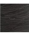 MESA COMEDOR NEGRO-MARRÓN METAL-CERÁMICA 120 X 120 X 75 CM