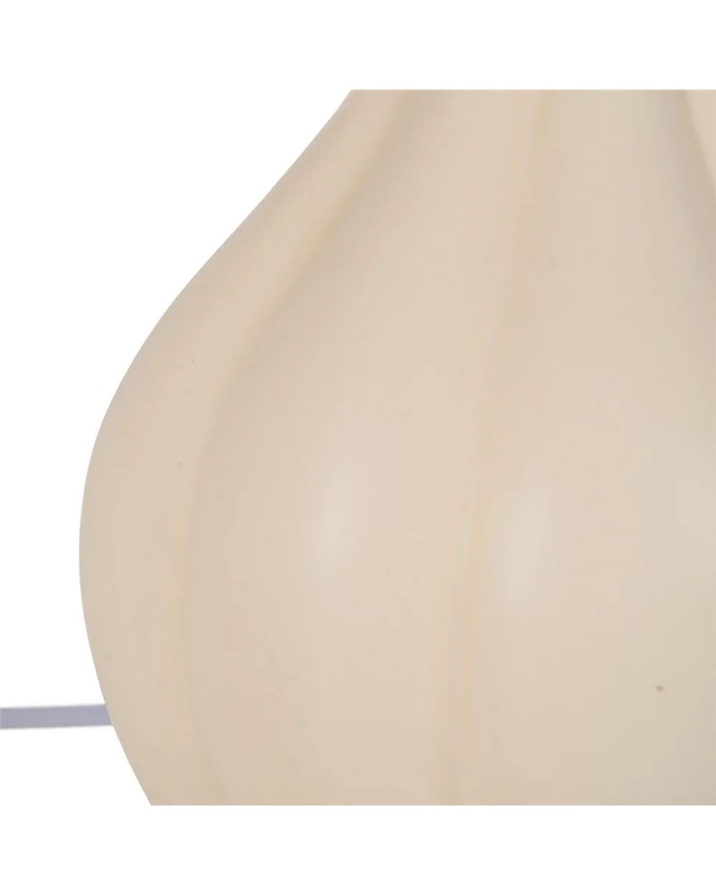 LÁMPARA MESA CREMA CERÁMICA ILUMINACIÓN 32,50 X 32,50 X 53 C
