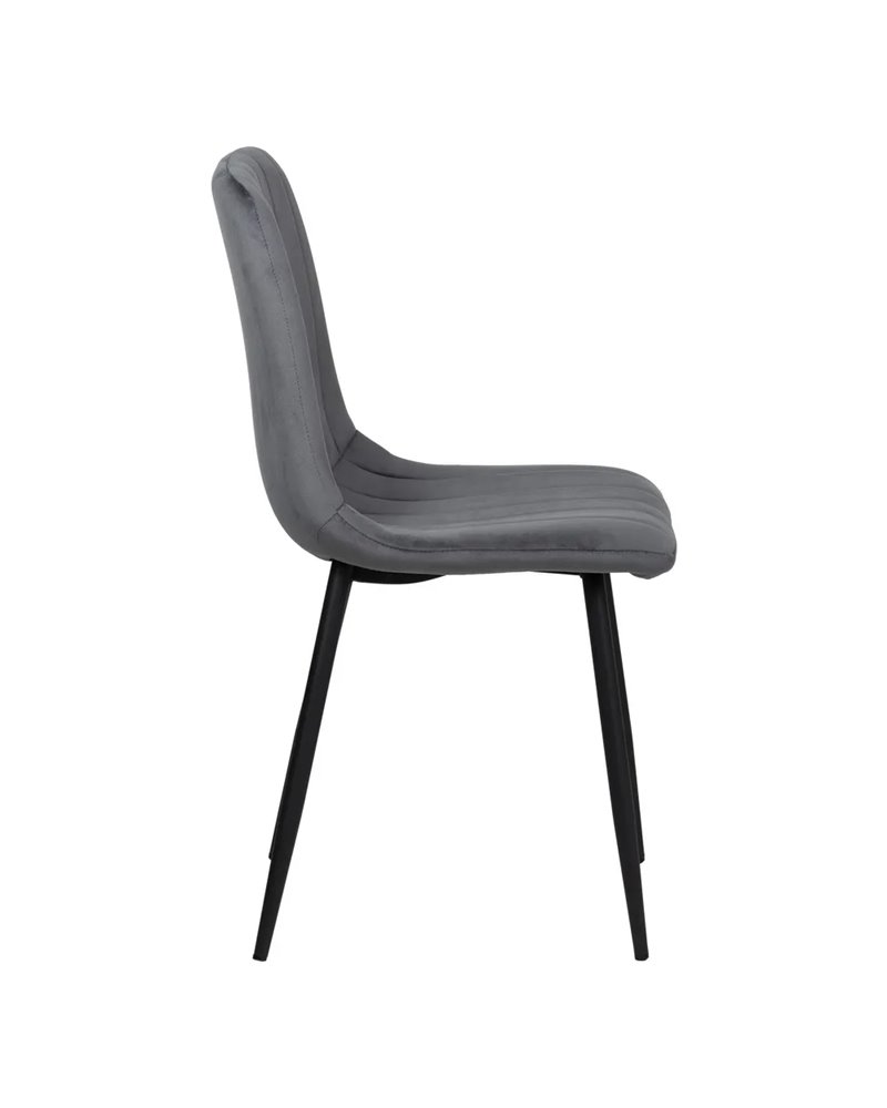 SILLA GRIS TERCIOPELO CONTRACT 45 X 51 X 88,50 CM