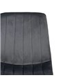 SILLA GRIS TERCIOPELO CONTRACT 45 X 51 X 88,50 CM