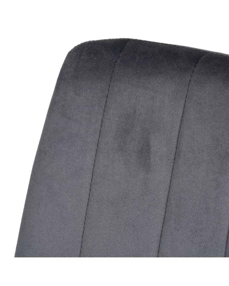 SILLA GRIS TERCIOPELO CONTRACT 45 X 51 X 88,50 CM