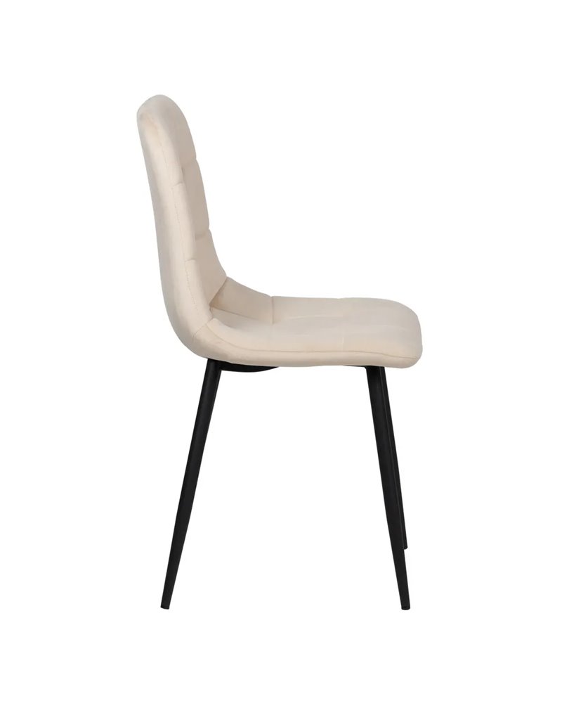 SILLA BEIGE TERCIOPELO CONTRACT 45 X 51 X 88,50 CM