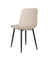 SILLA BEIGE TERCIOPELO CONTRACT 45 X 51 X 88,50 CM
