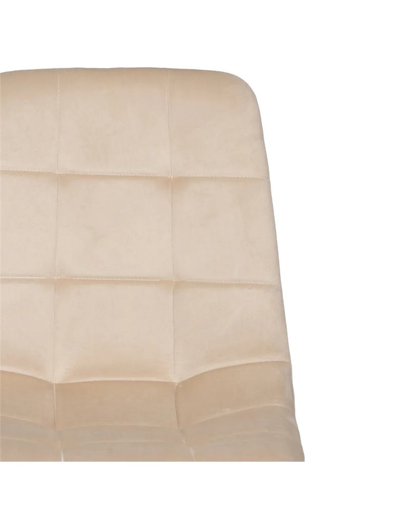 SILLA BEIGE TERCIOPELO CONTRACT 45 X 51 X 88,50 CM