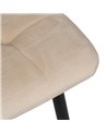 SILLA BEIGE TERCIOPELO CONTRACT 45 X 51 X 88,50 CM